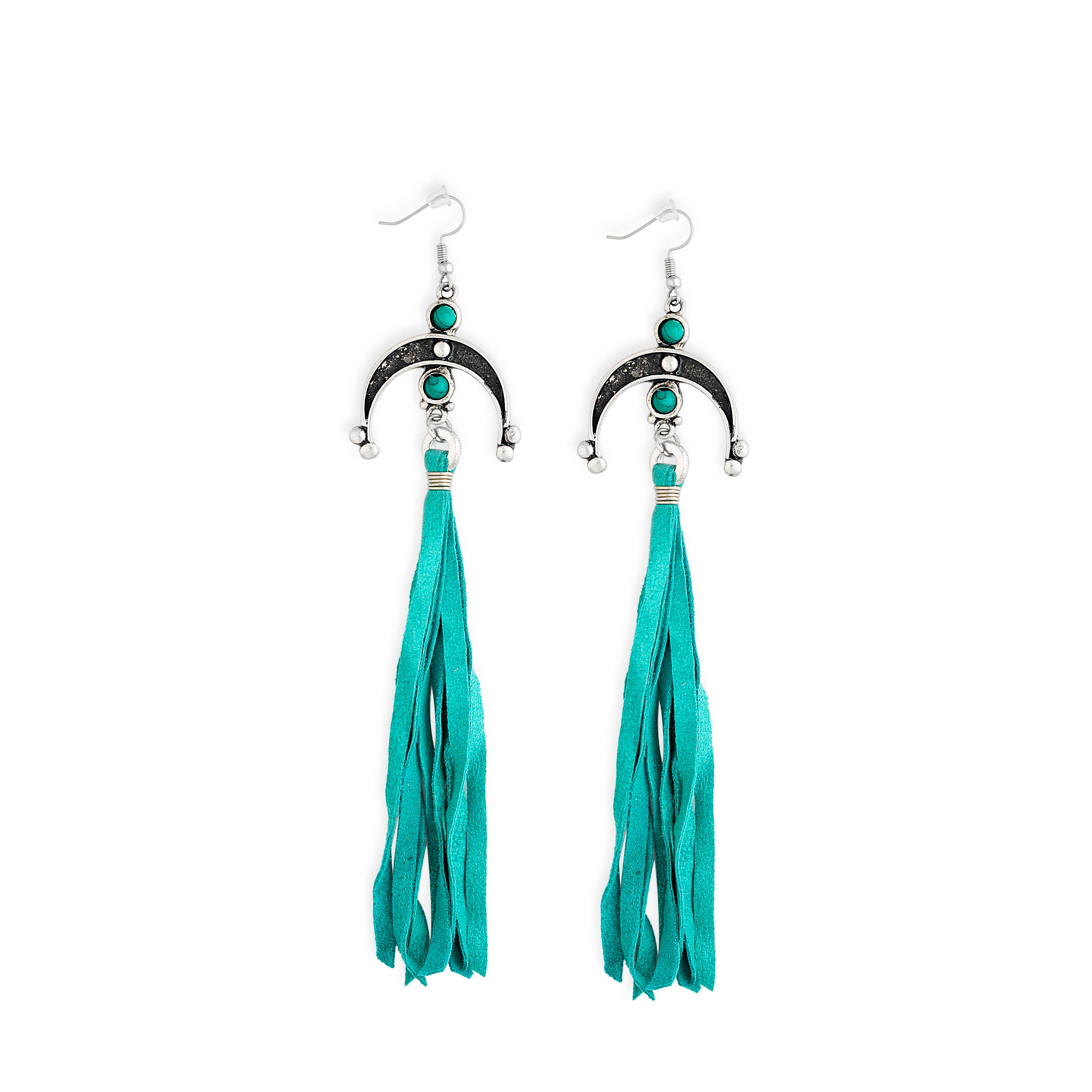 Moon Empress Fringe Earrings