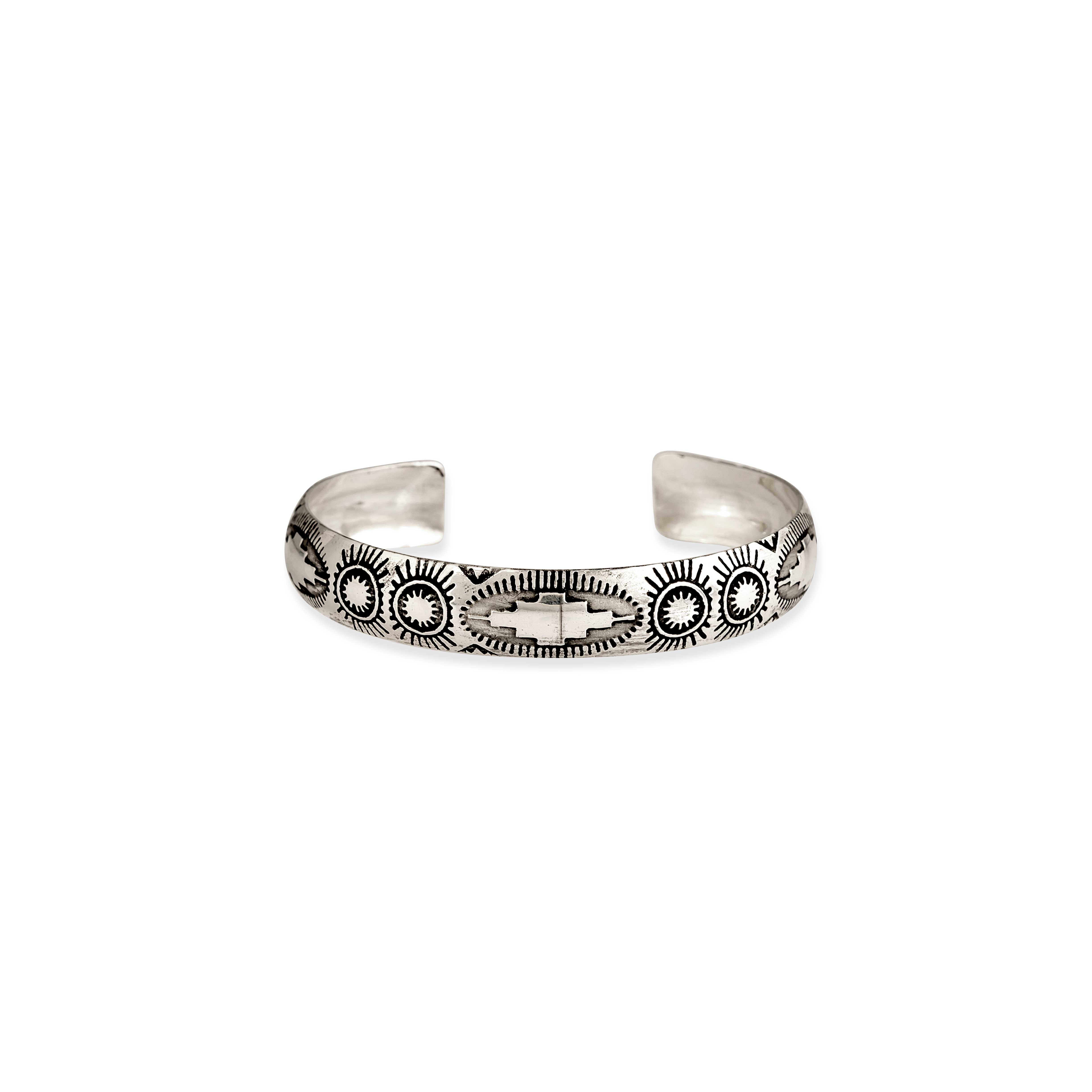 Tribal Mesa Silver Bracelet