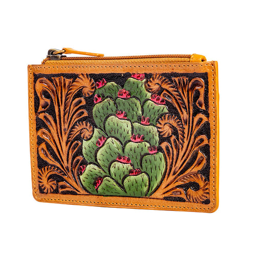 Spring Treasures Hand-tooled Credit Card Holder