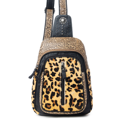 Jaguar Trail Hand-tooled Fanny Pack Bag