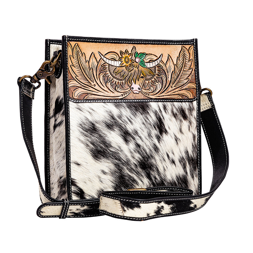 Bloomin' Steer Hand-tooled Bag