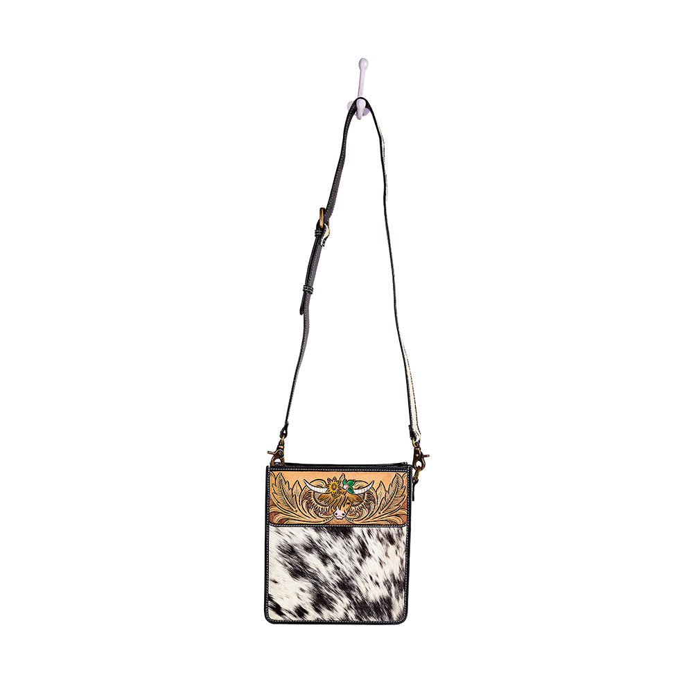 Bloomin' Steer Hand-tooled Bag