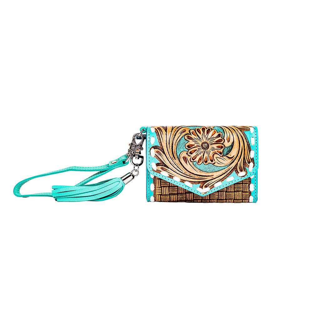 Treasure Bloom Hand-tooled Wallet