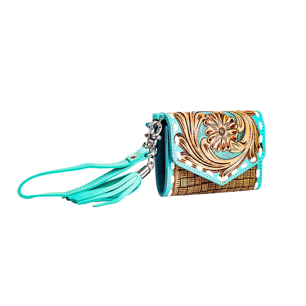Treasure Bloom Hand-tooled Wallet