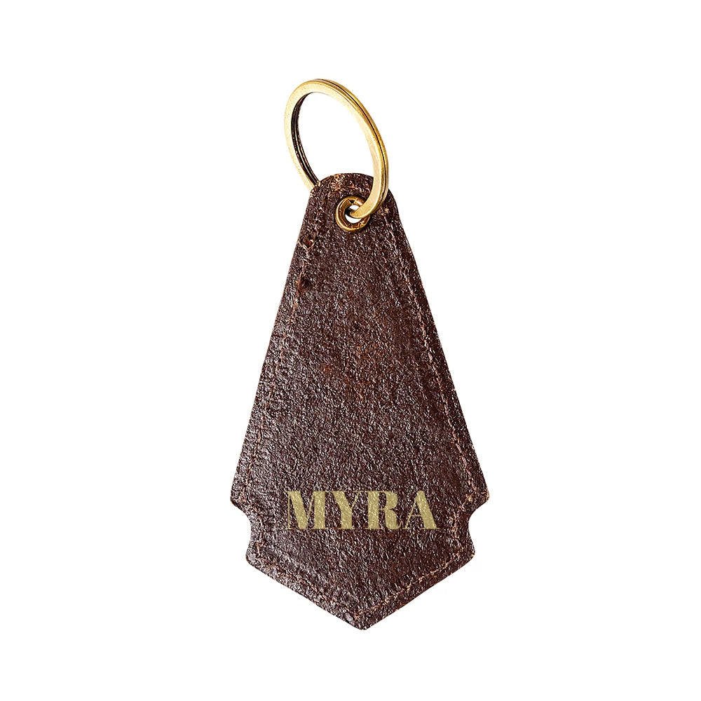 Night Blossom Hand-tooled Key Fob