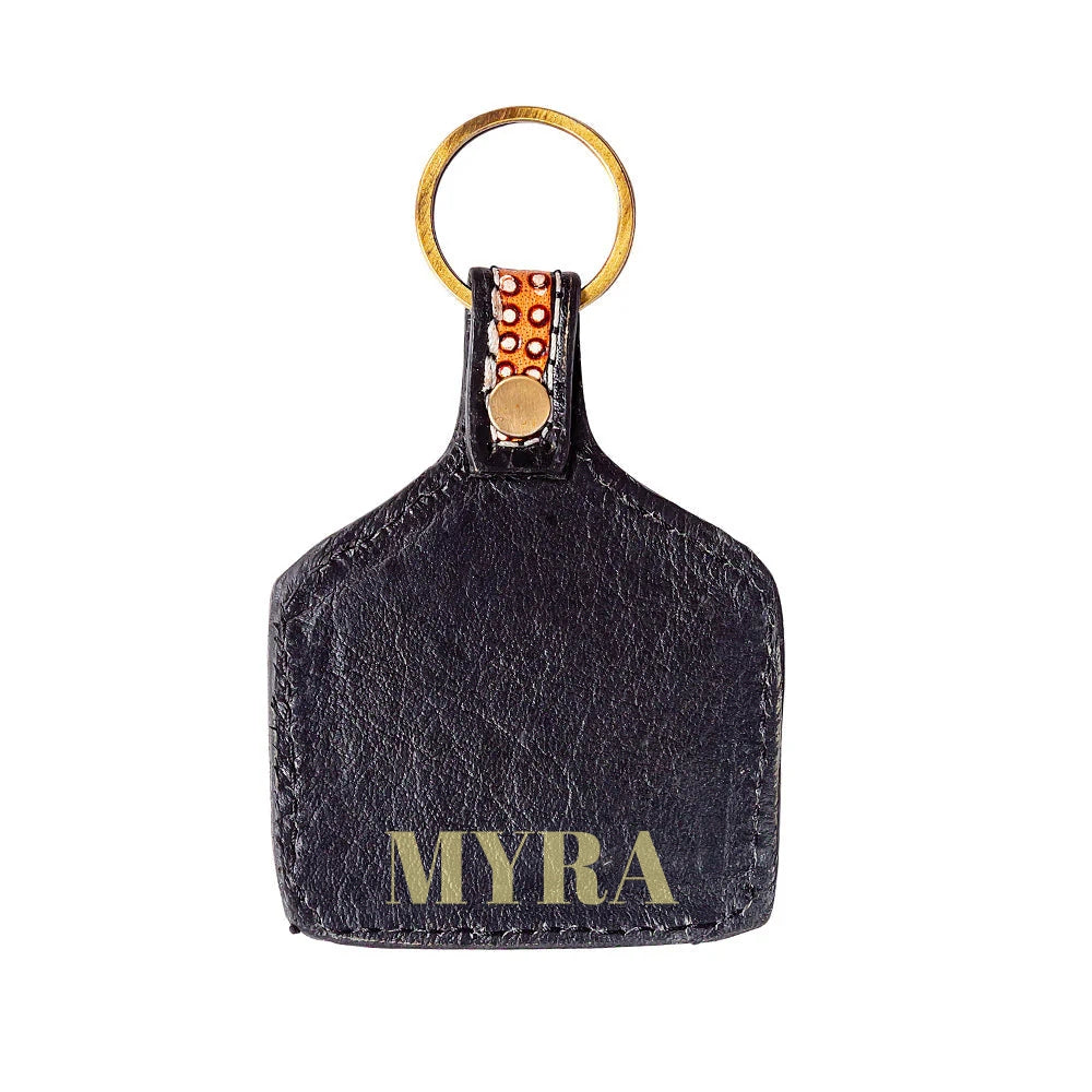 Trails West Hand-tooled Key Fob
