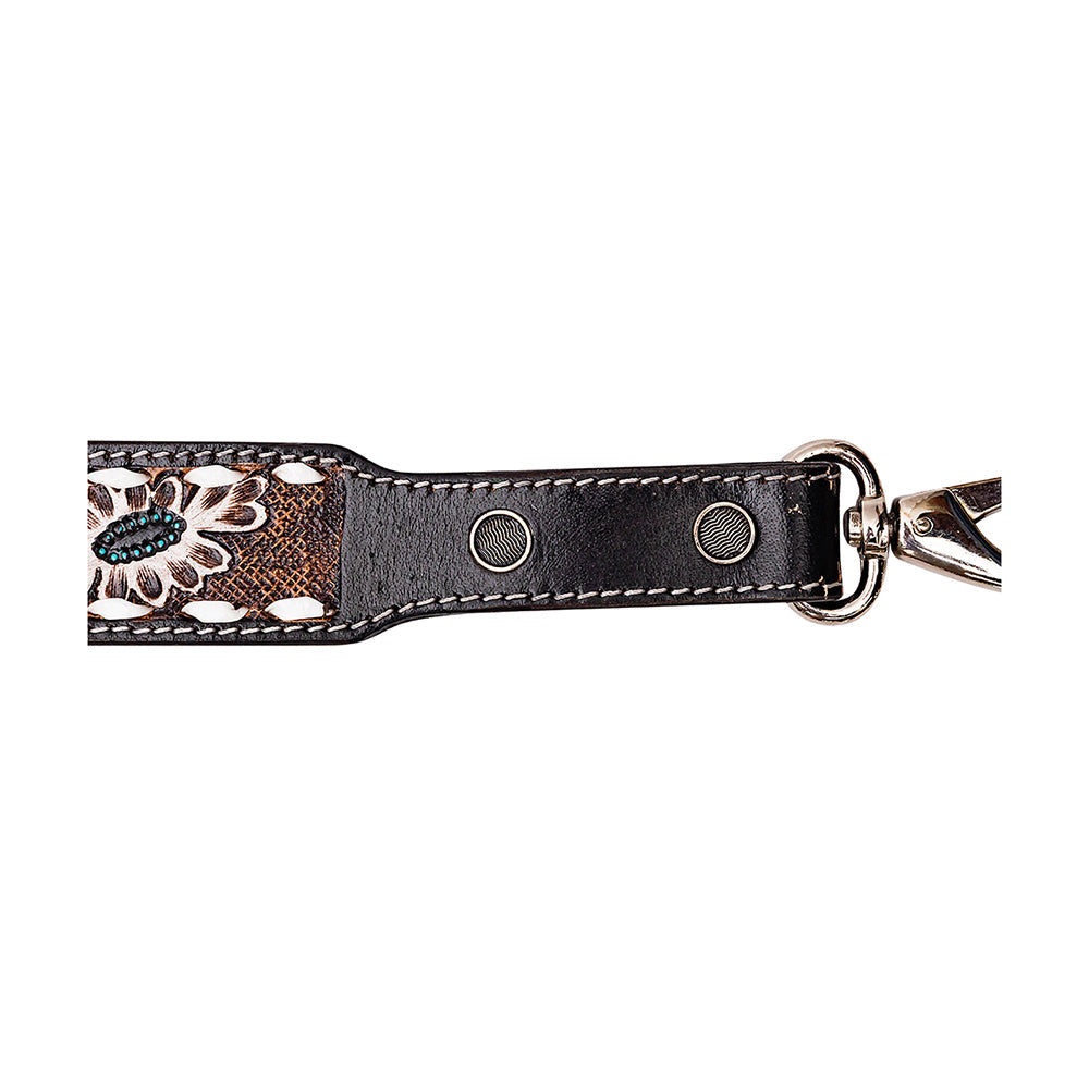 Shayla's Meadow Hand-tooled Leather Strap