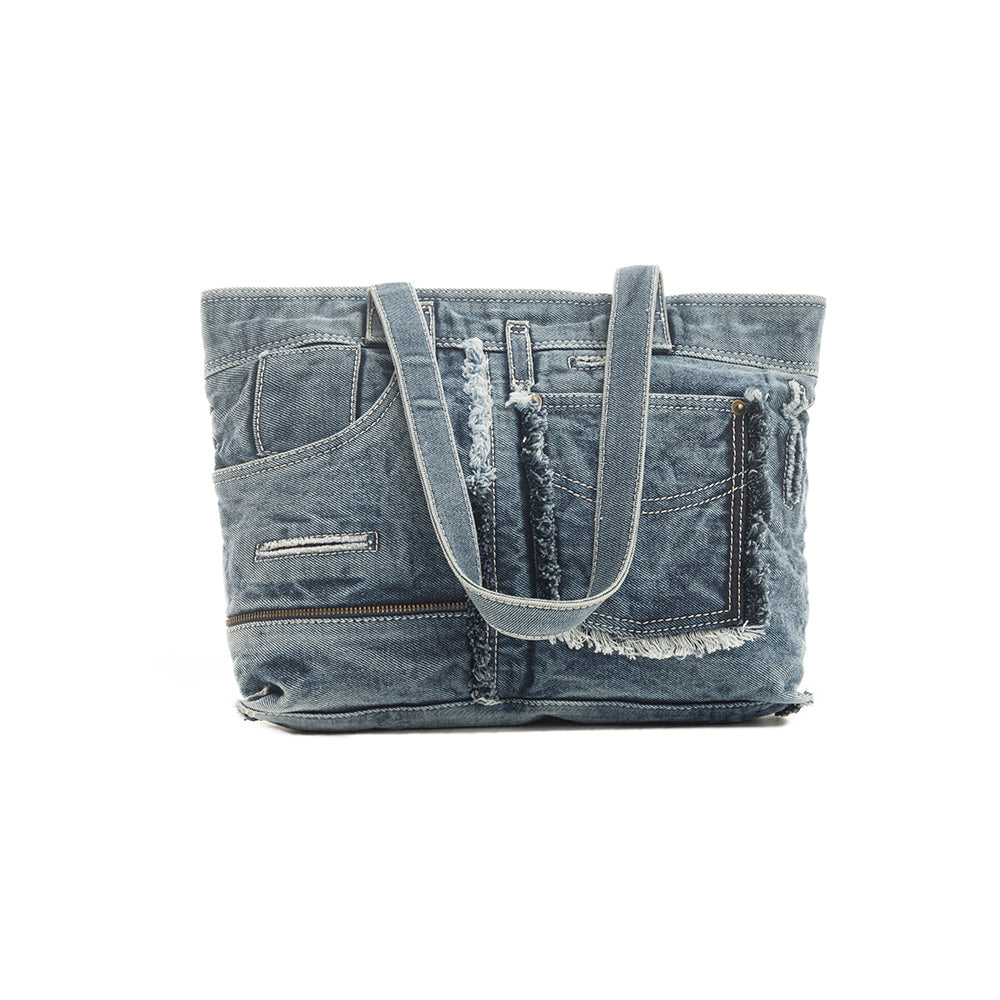 Vaqueros Azules Tote Bag