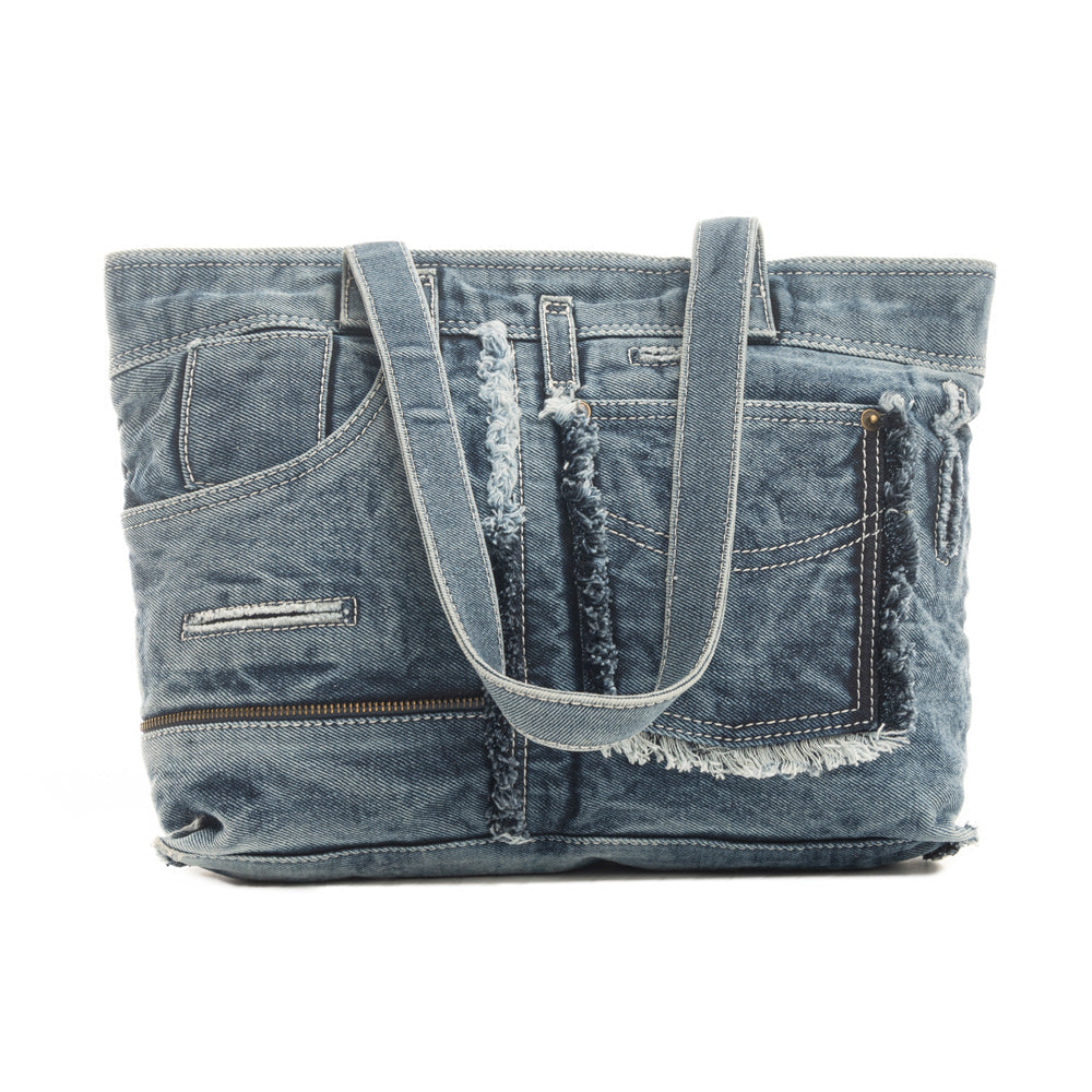 Vaqueros Azules Tote Bag