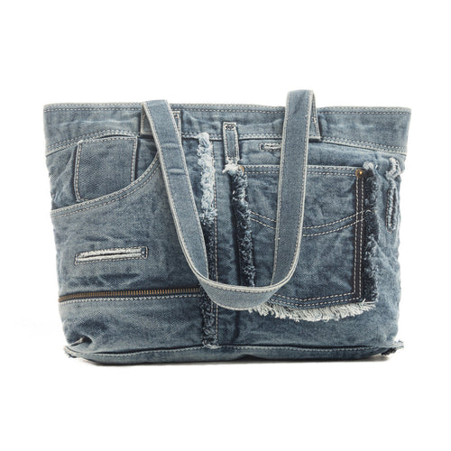 Vaqueros Azules Tote Bag