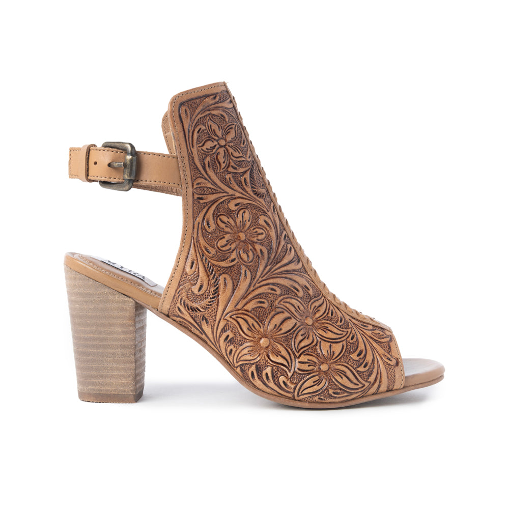 Monika Boot In Hand-tooled Leather