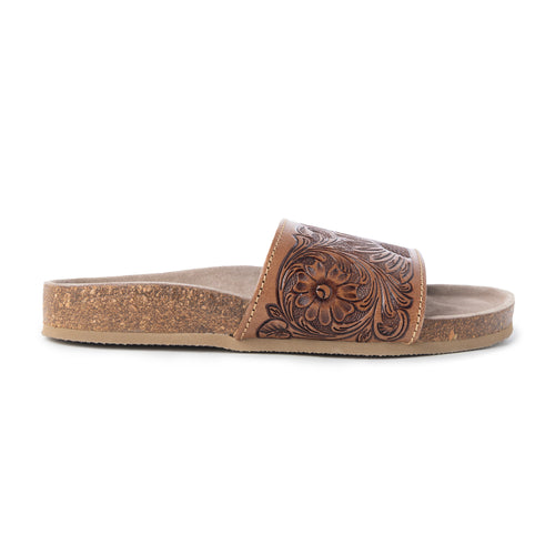 Dottie Hand-Tooled Sandals