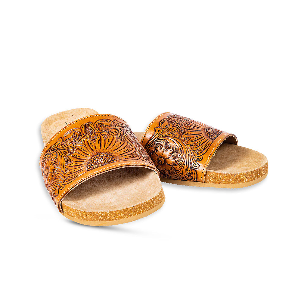 Dottie Hand-Tooled Sandals