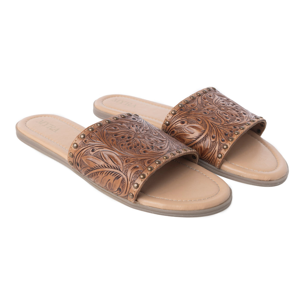 Ellie Hand-Tooled Sandals
