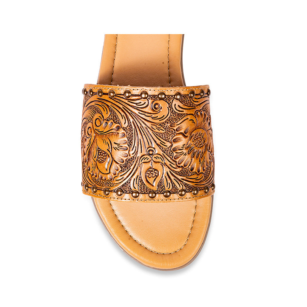 Kasandra Hand-Tooled Sandals