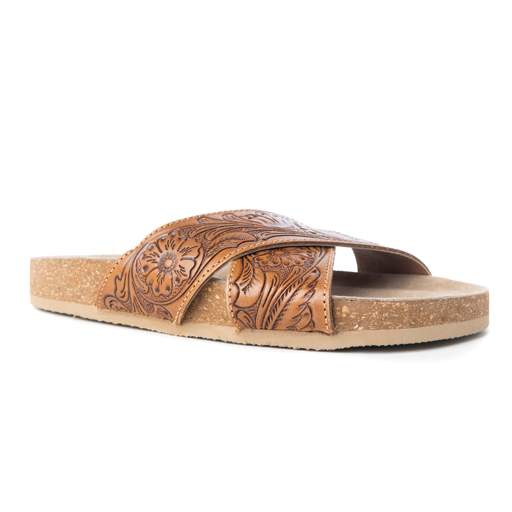 Gracie Hand-Tooled Sandals