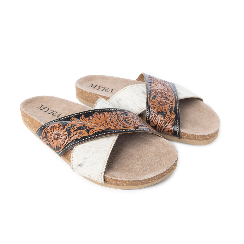 Nevada Hand-Tooled Sandals