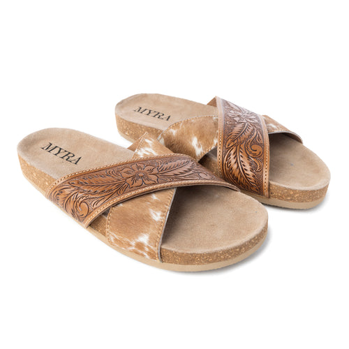Prairie Hand-Tooled Sandals
