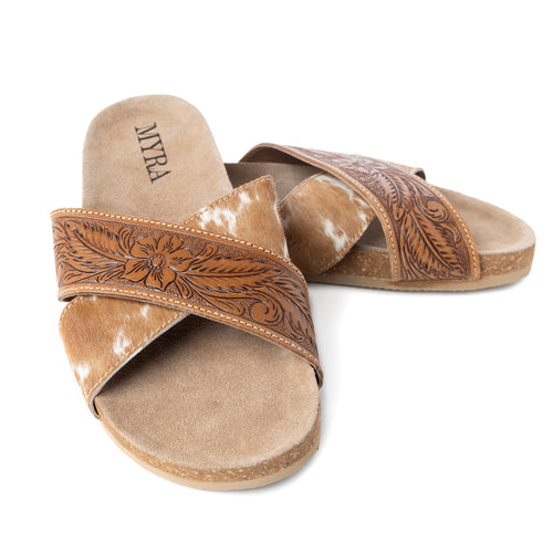 Prairie Hand-Tooled Sandals