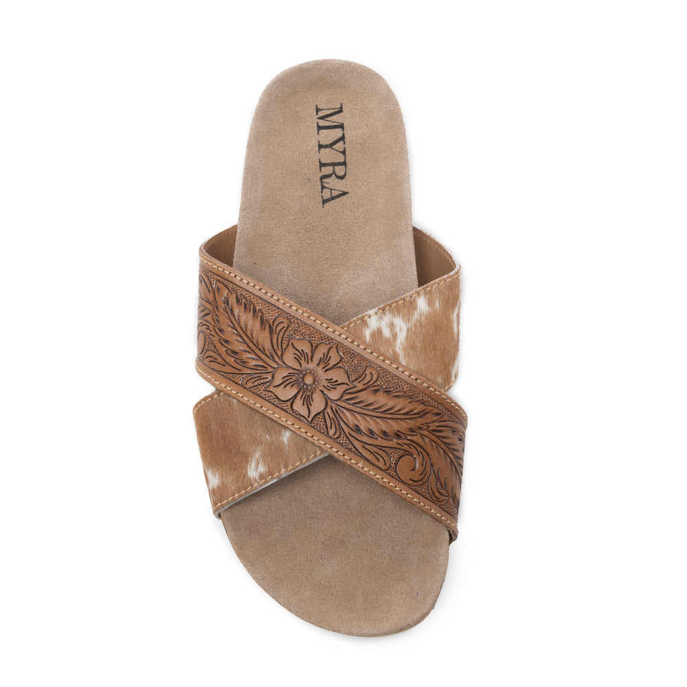 Prairie Hand-Tooled Sandals