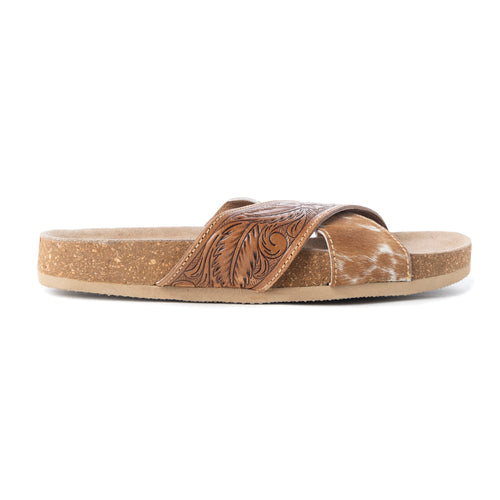 Prairie Hand-Tooled Sandals