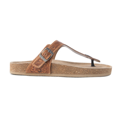 Rosie Trail Hand-Tooled Sandals