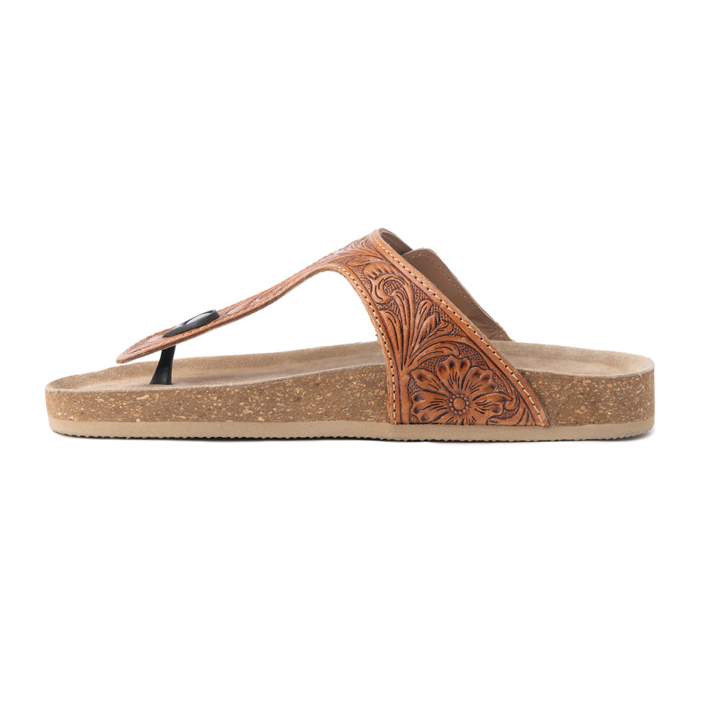 Rosie Trail Hand-Tooled Sandals