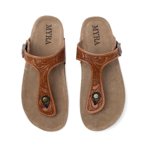 Rosie Trail Hand-Tooled Sandals