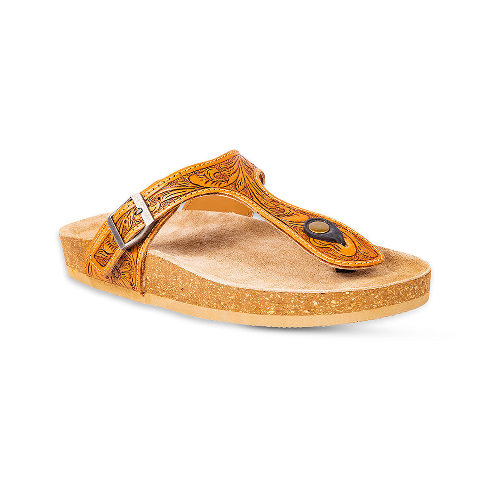 Rosie Trail Hand-Tooled Sandals