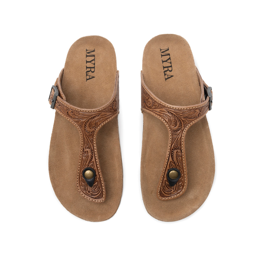 Sadie Mesa Hand-Tooled Sandals