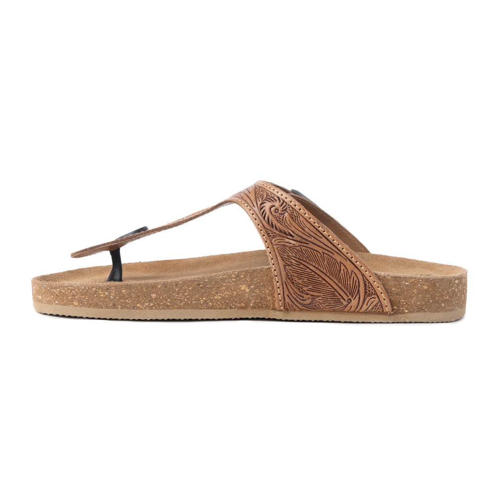 Sadie Mesa Hand-Tooled Sandals
