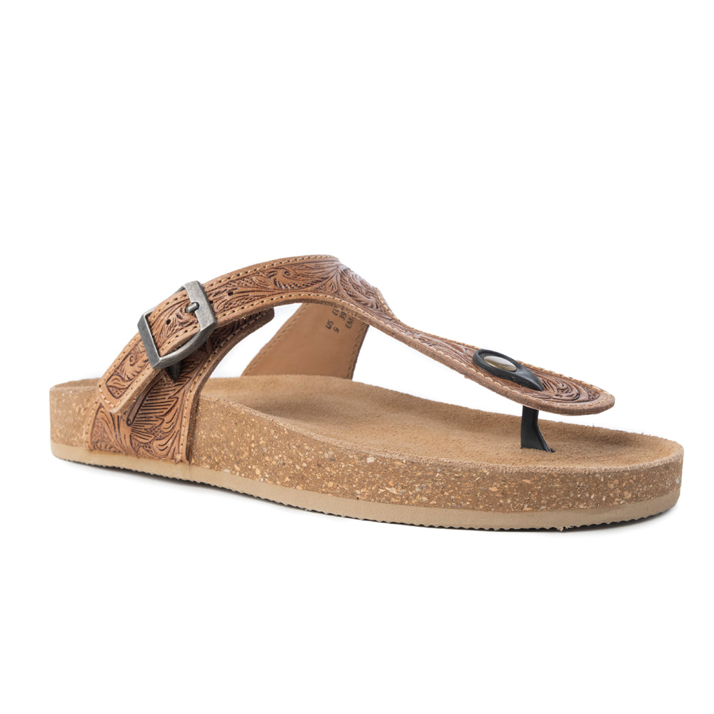Sadie Mesa Hand-Tooled Sandals