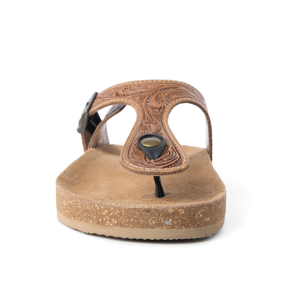 Sadie Mesa Hand-Tooled Sandals
