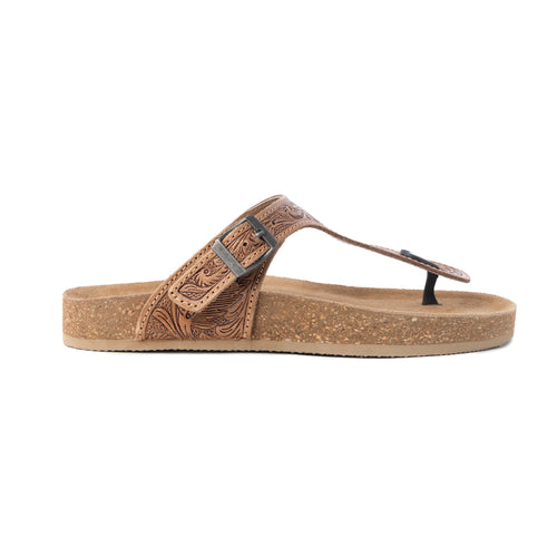 Sadie Mesa Hand-Tooled Sandals