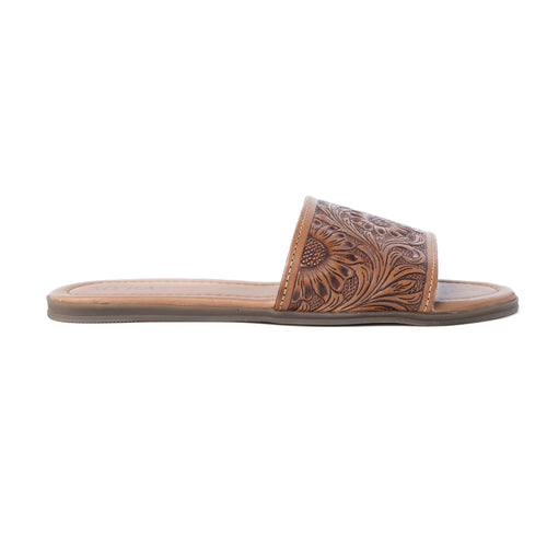 Xena Hand-Tooled Sandals