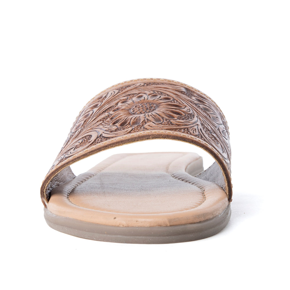 Xena Hand-Tooled Sandals