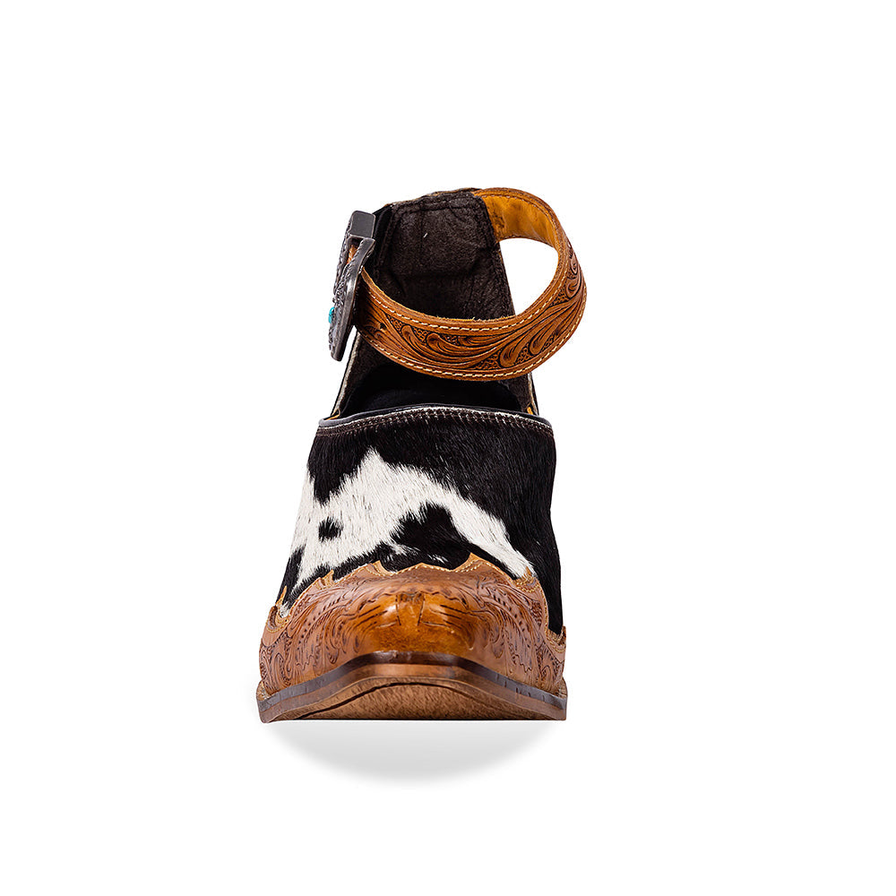 Zora Canyon Hair-On Hide Mules