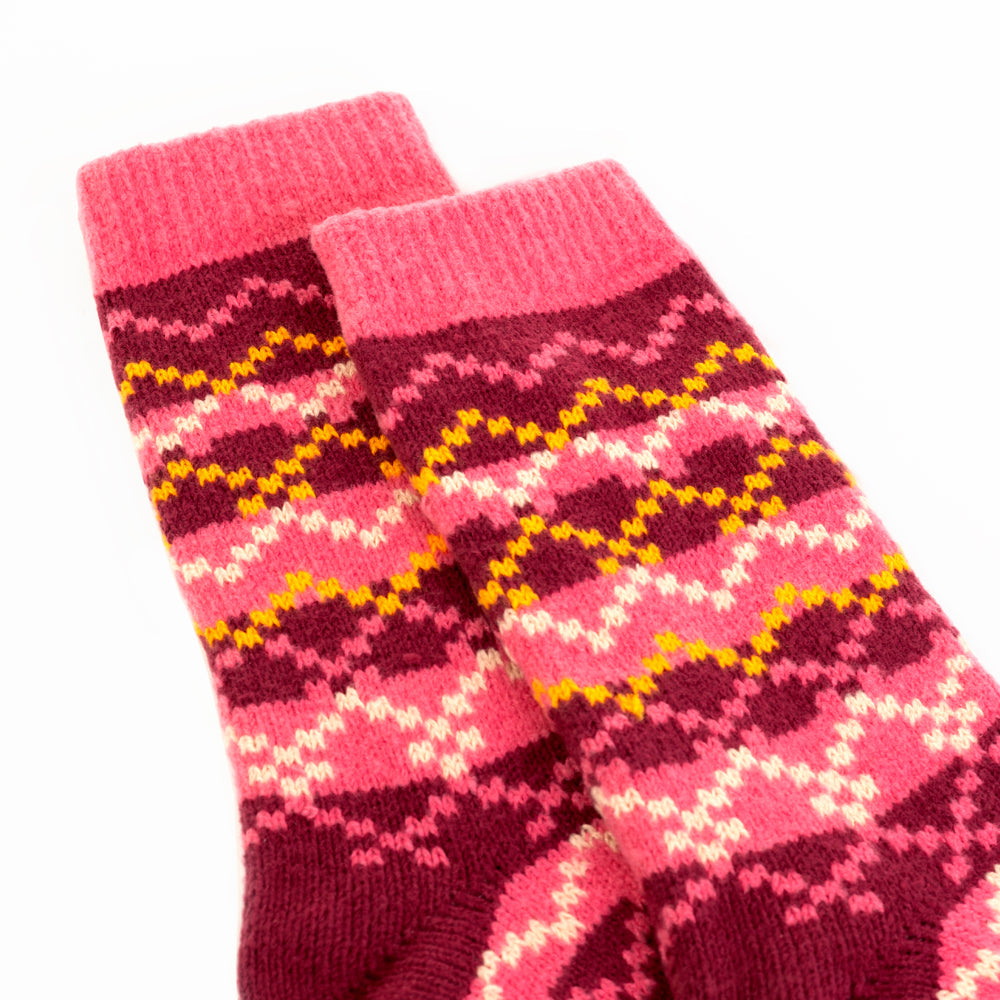 Winter Berry Patterned Socks