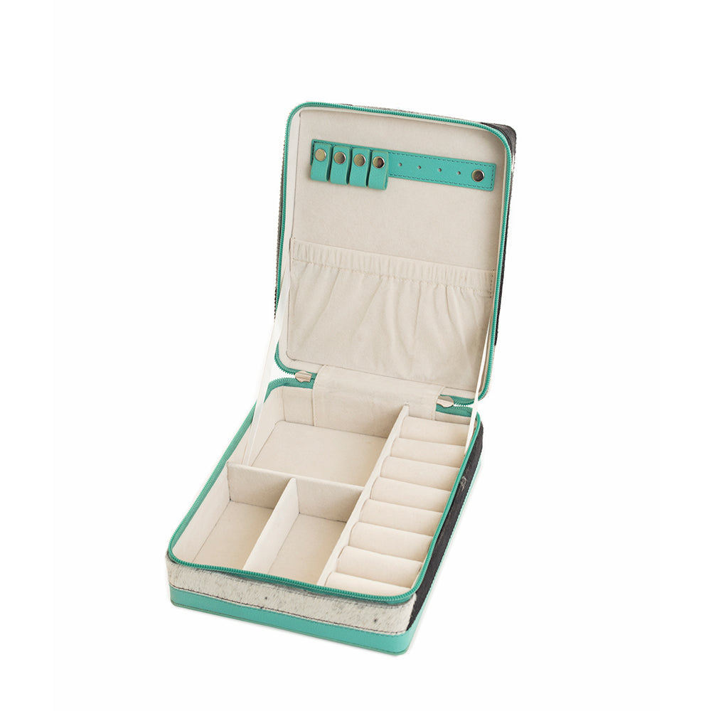 Tennison Charm Jewelry Box in Teal