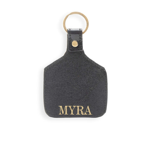Desert O' Mine Hand-tooled Leather Key Fob