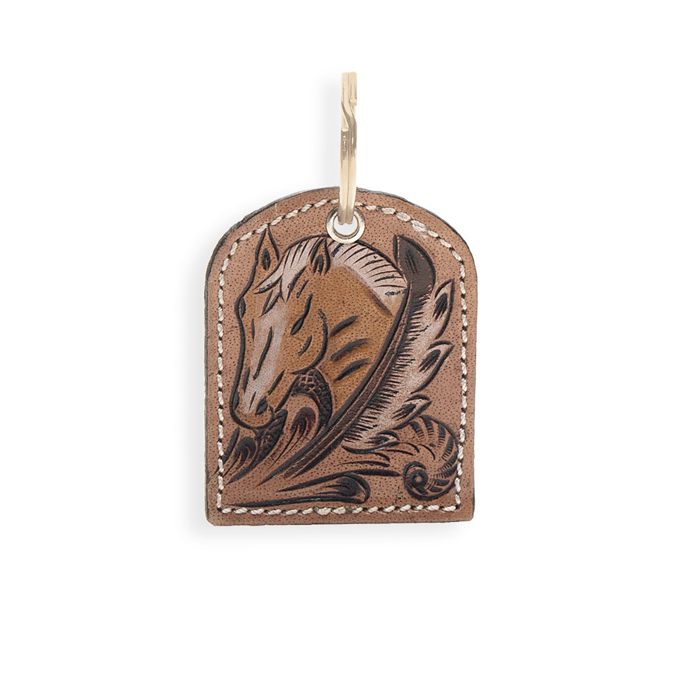 Stallion Spirit Leather Key Fob