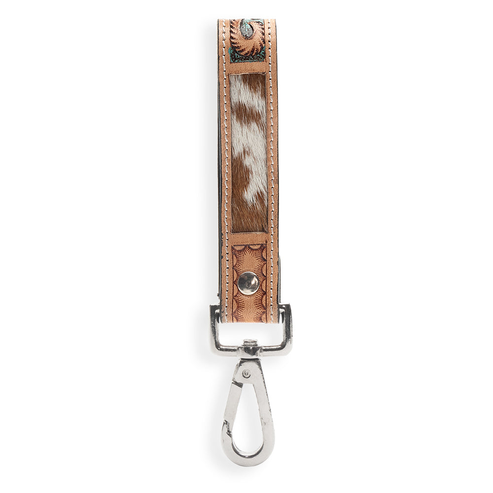 Jackstone Hand-tooled Leather Key Fob