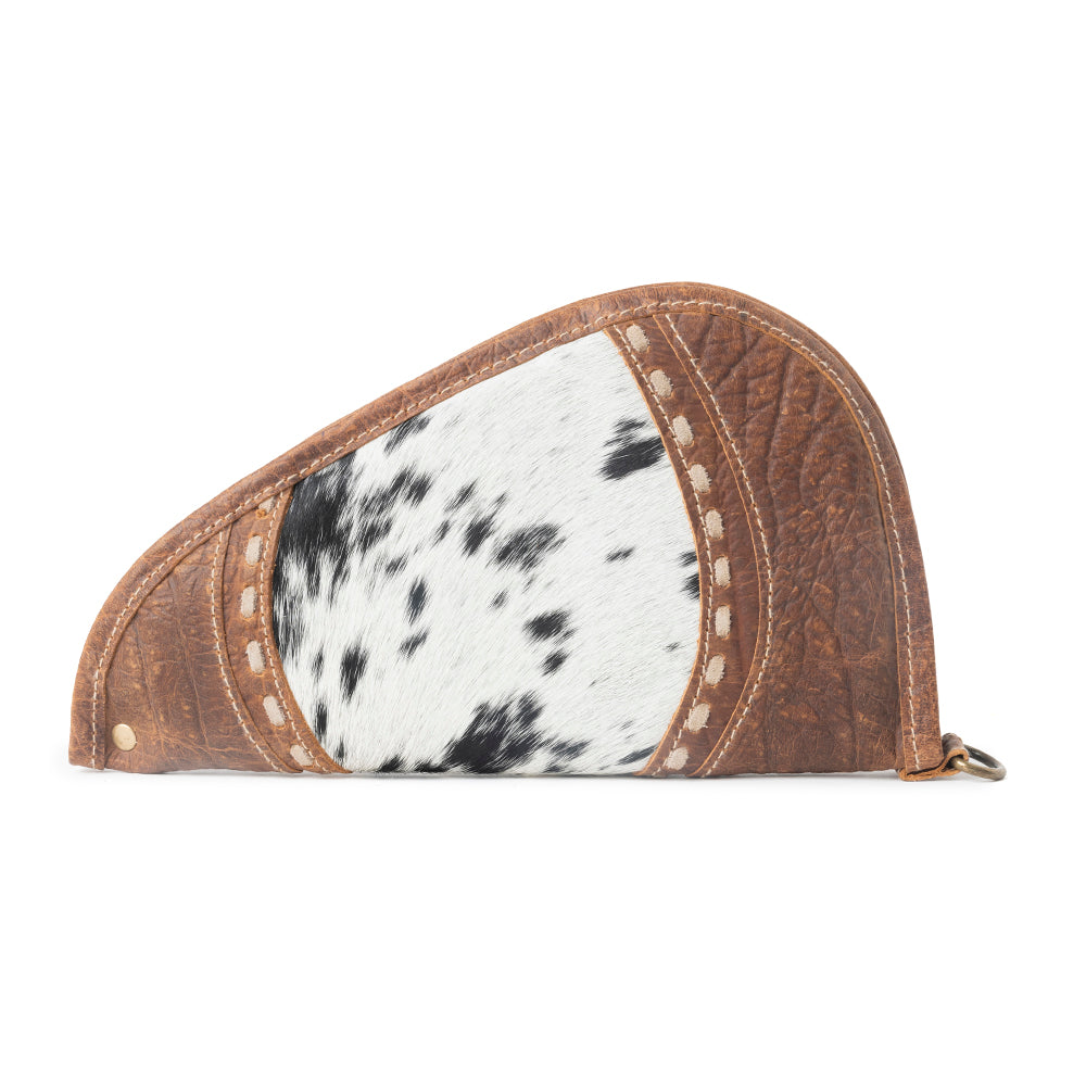 Rustler’s Range Hairon Leather Gun Case in Rustic Tan