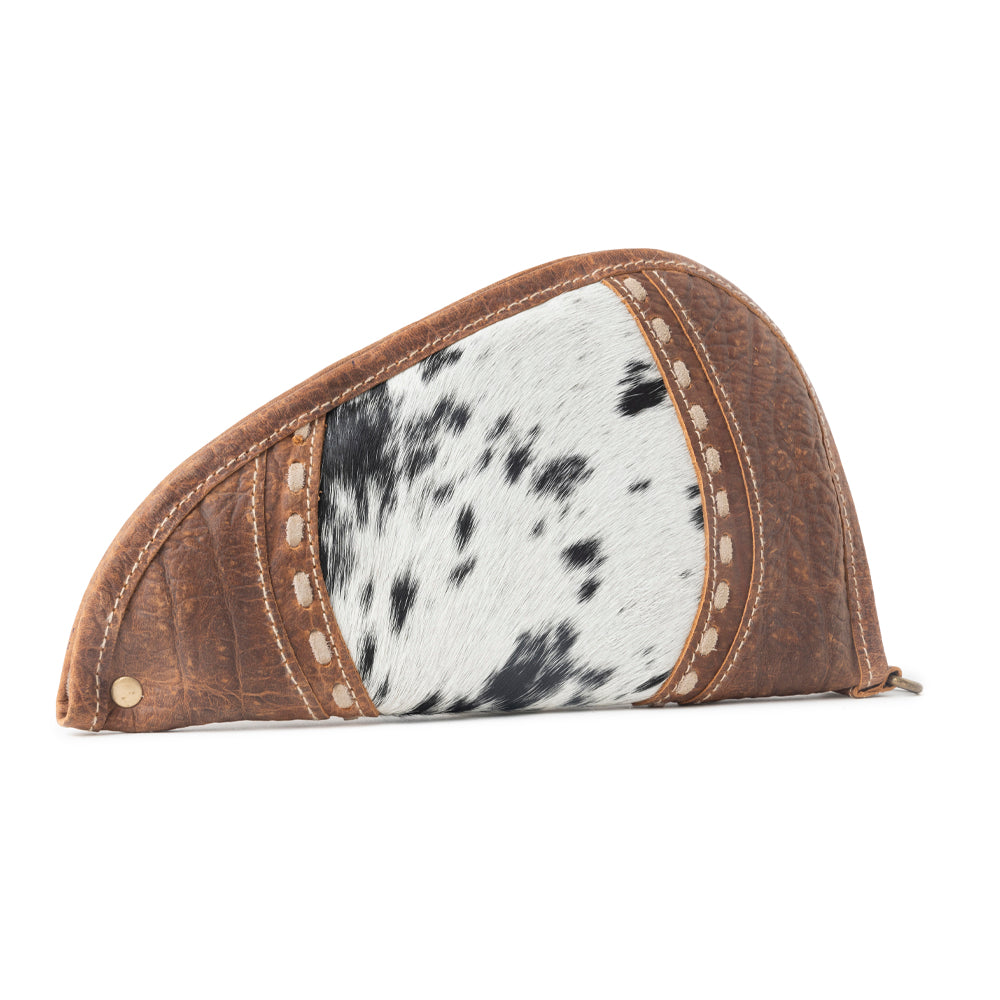 Rustler’s Range Hairon Leather Gun Case in Rustic Tan