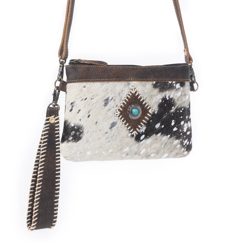 Eye of the Goddess Crossbody Bag in Black