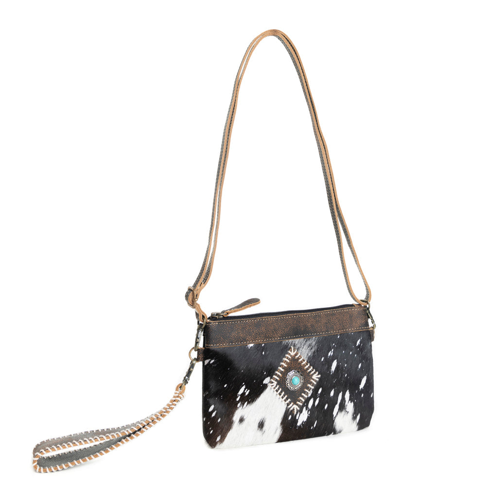 Eye of the Goddess Crossbody Bag in Black