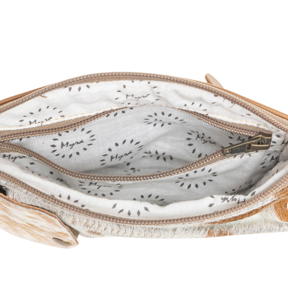 Wild Chic Phone Case Bag in Brown & White