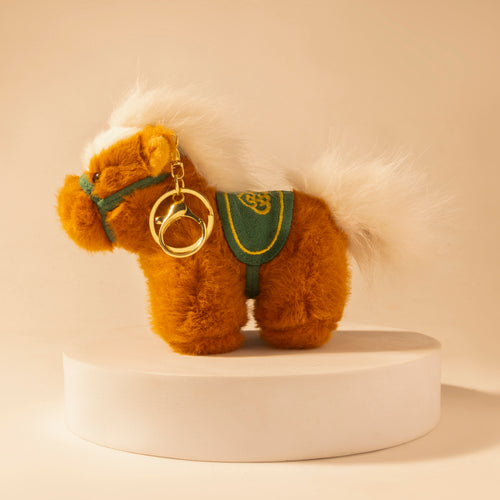 Western Whimsy Horse Bag Charm in Brown