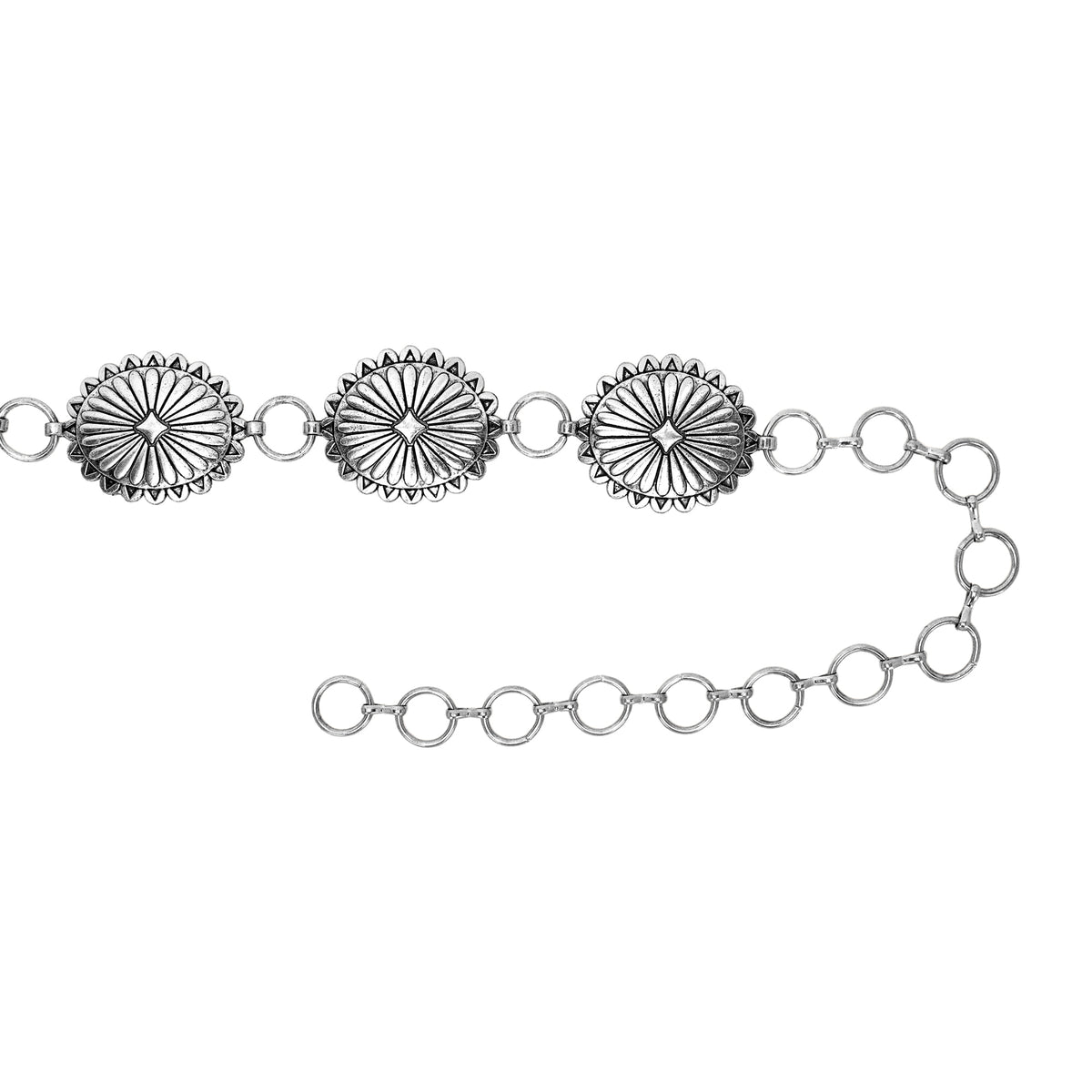 Concho Trail Chain Belt for Women
