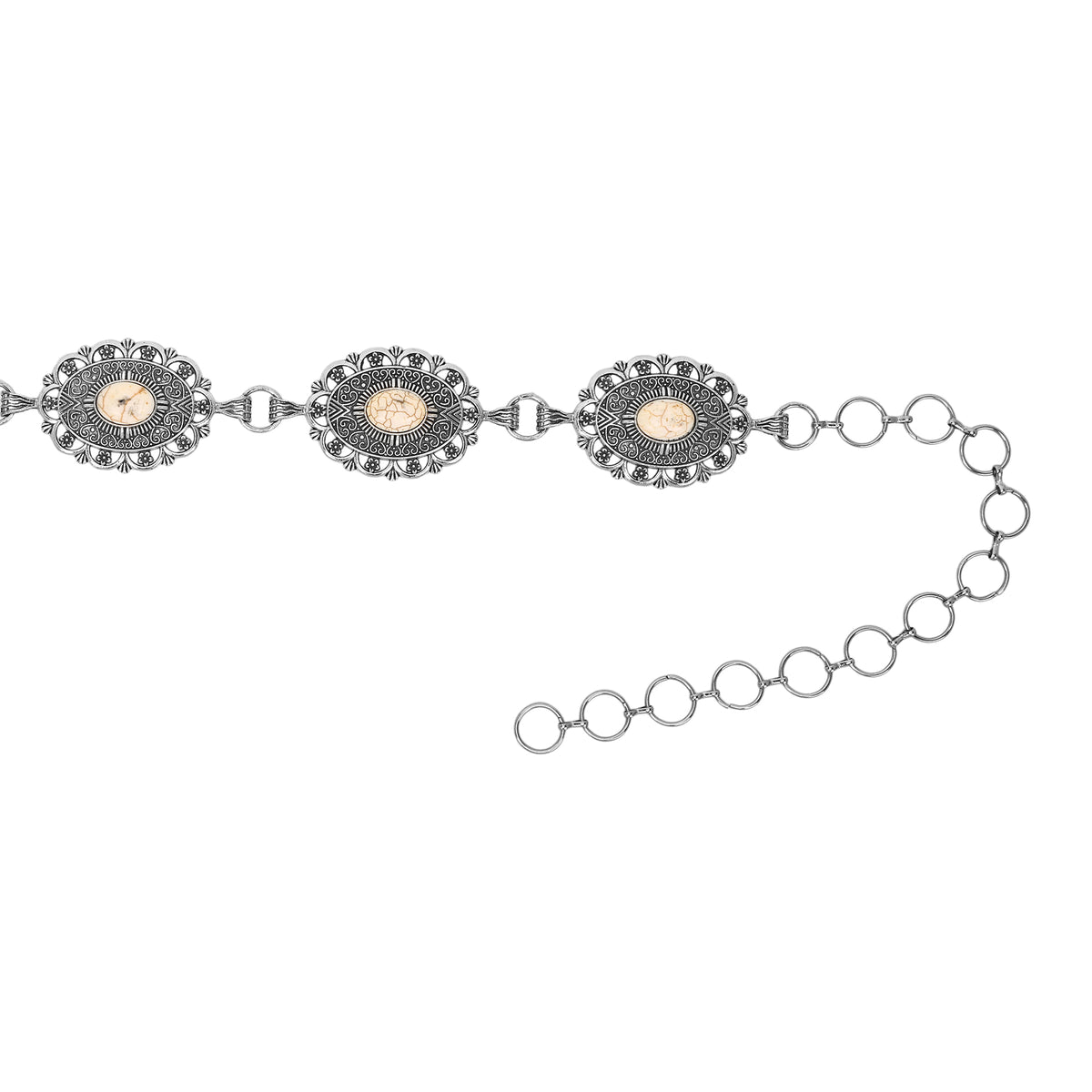 Dustrose Stone Concho Belt for Women